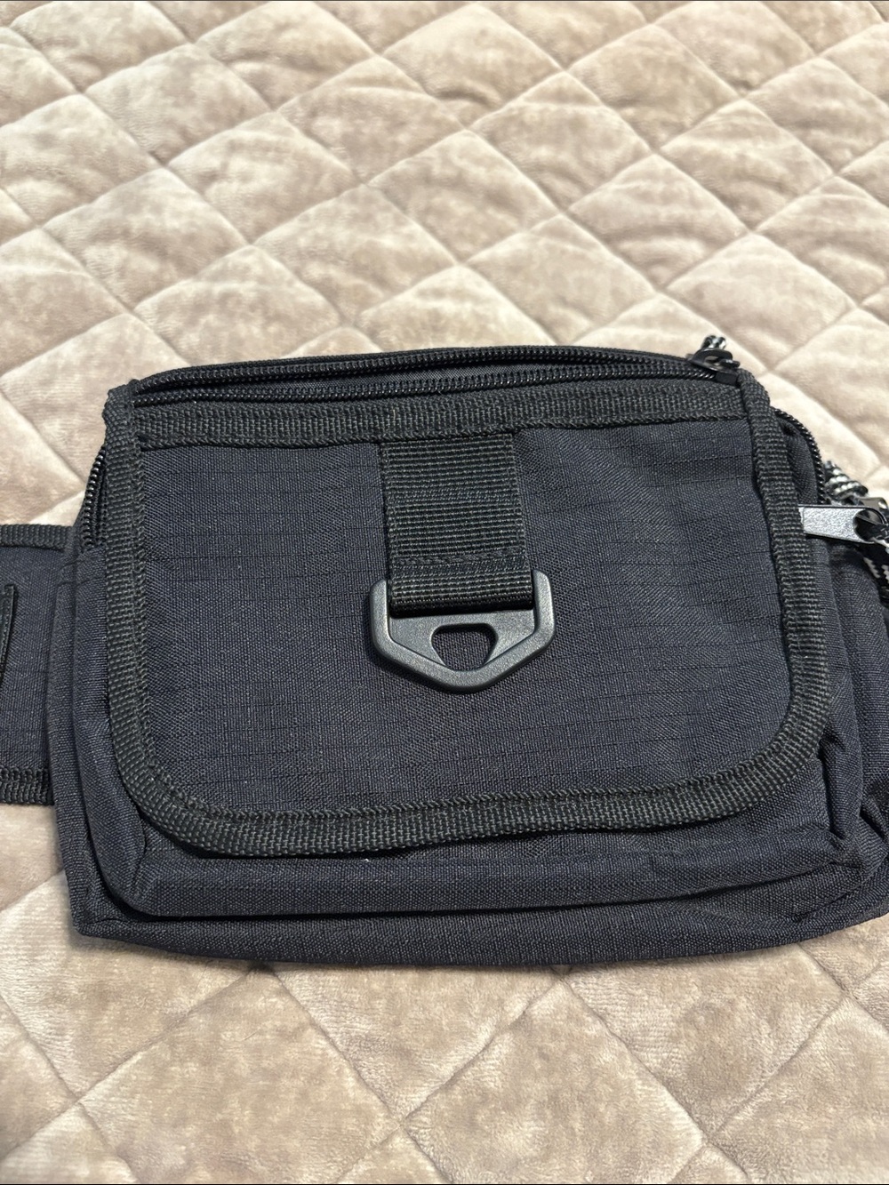 Compact Black Fannny/Waist Bag - All-Purpose Organizer